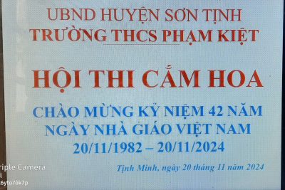 HỘI THI CẮM HOA CHÀO MỪNG KỶ NIỆM 42 NĂM NGÀY NHÀ GIÁO VIỆT NAM 20/11